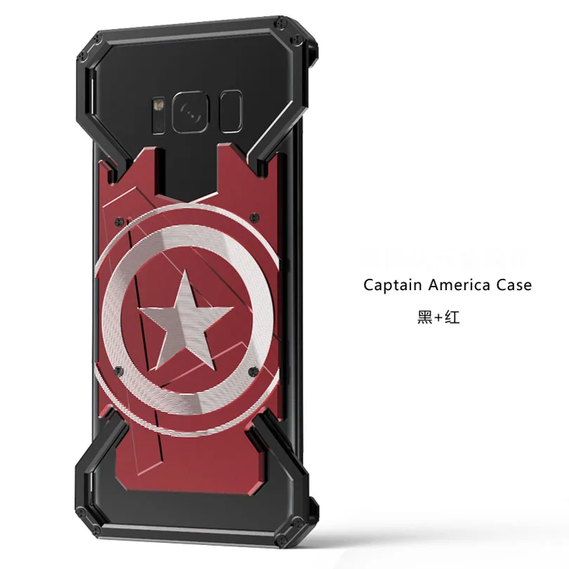 Модный классный Алюминиевый металлический чехол капитан США для Galaxy S10 S9 Plus Note 8 9 S8 Plus S7 Edge задняя крышка GN83