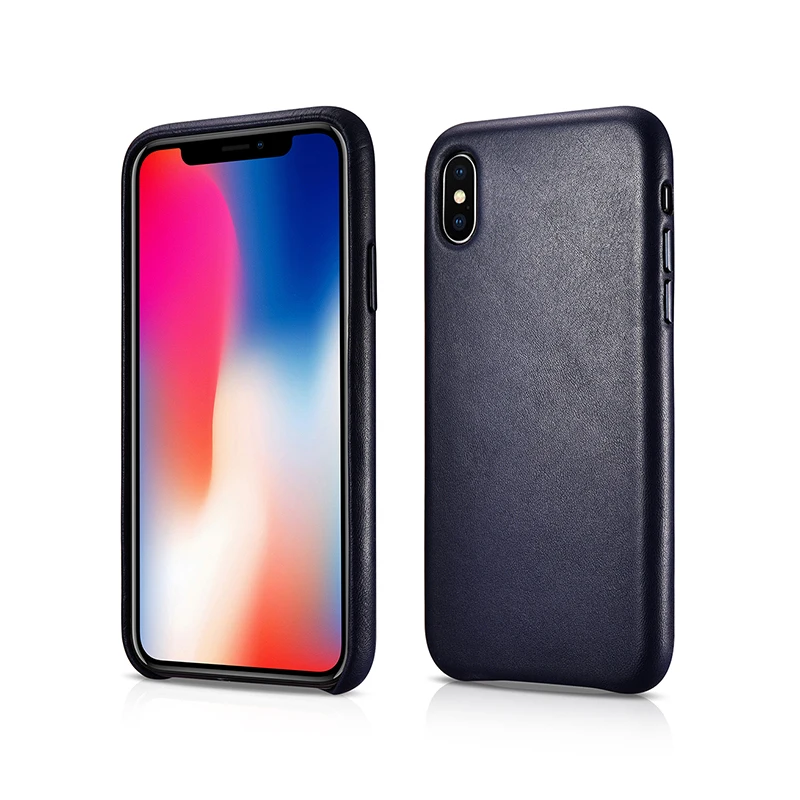 icarer бренд Новинка натуральная кожа задняя крышка для iPhone X XS XR MAX натуральный воловья кожа чехол для телефона 4 цвета