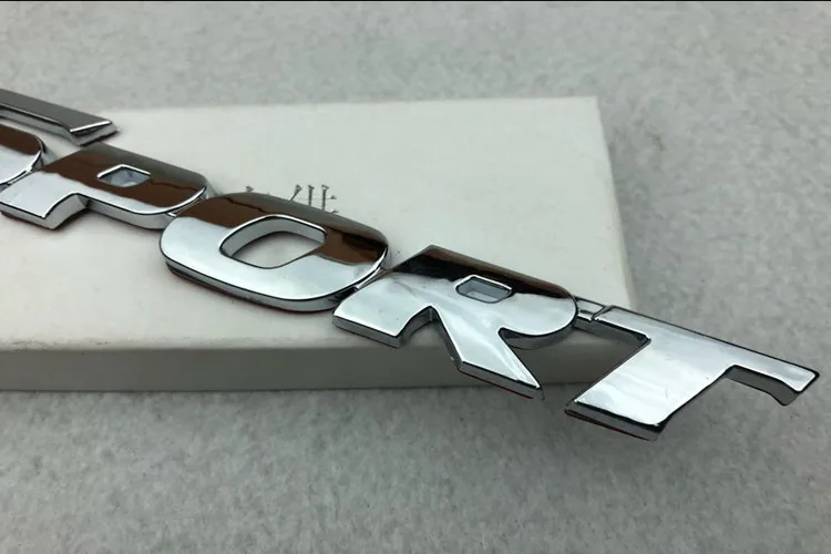 2 шт. Новинка 3D хромированный серебристый спортивный ABS логотип Автомобильная