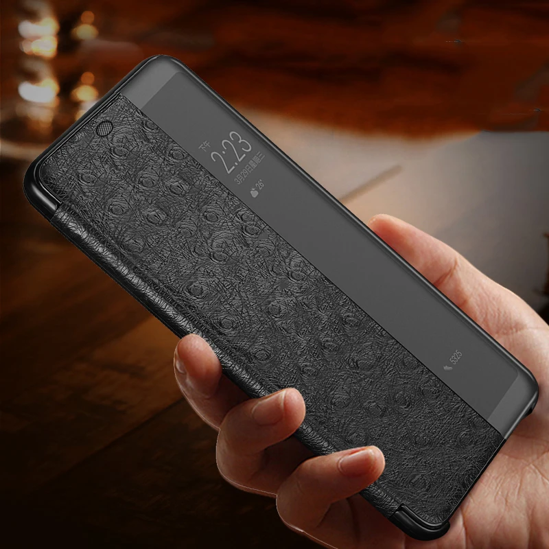 Оригинальный чехол XOOMZ из натуральной кожи с рисунком страуса для Huawei P20/ P20 Pro Smart