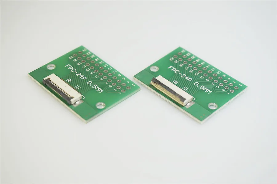 2 шт. FPC FFC Кабельный соединитель 24 PIN 0 5 мм адаптер в положение 54 1 00 дюйма шаг
