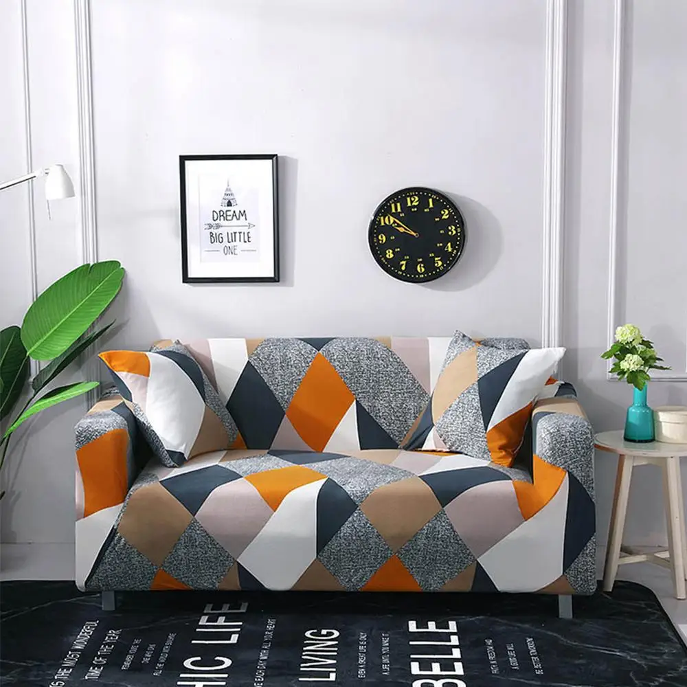 Elastic Spandex Sofa Cover Flexible Stretch Couch Covers For Living Room Corner Sectional Love Seat Furniture Protector | Дом и сад