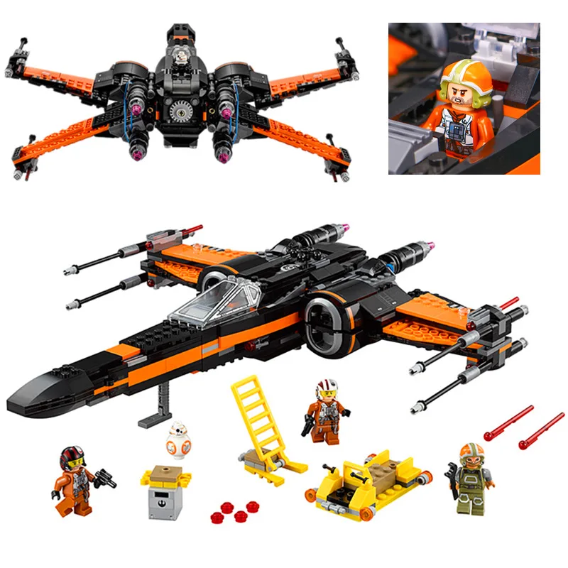 Star wars первый заказ Poe X wing Fighter собраны истребитель Совместимость с игрушки модель