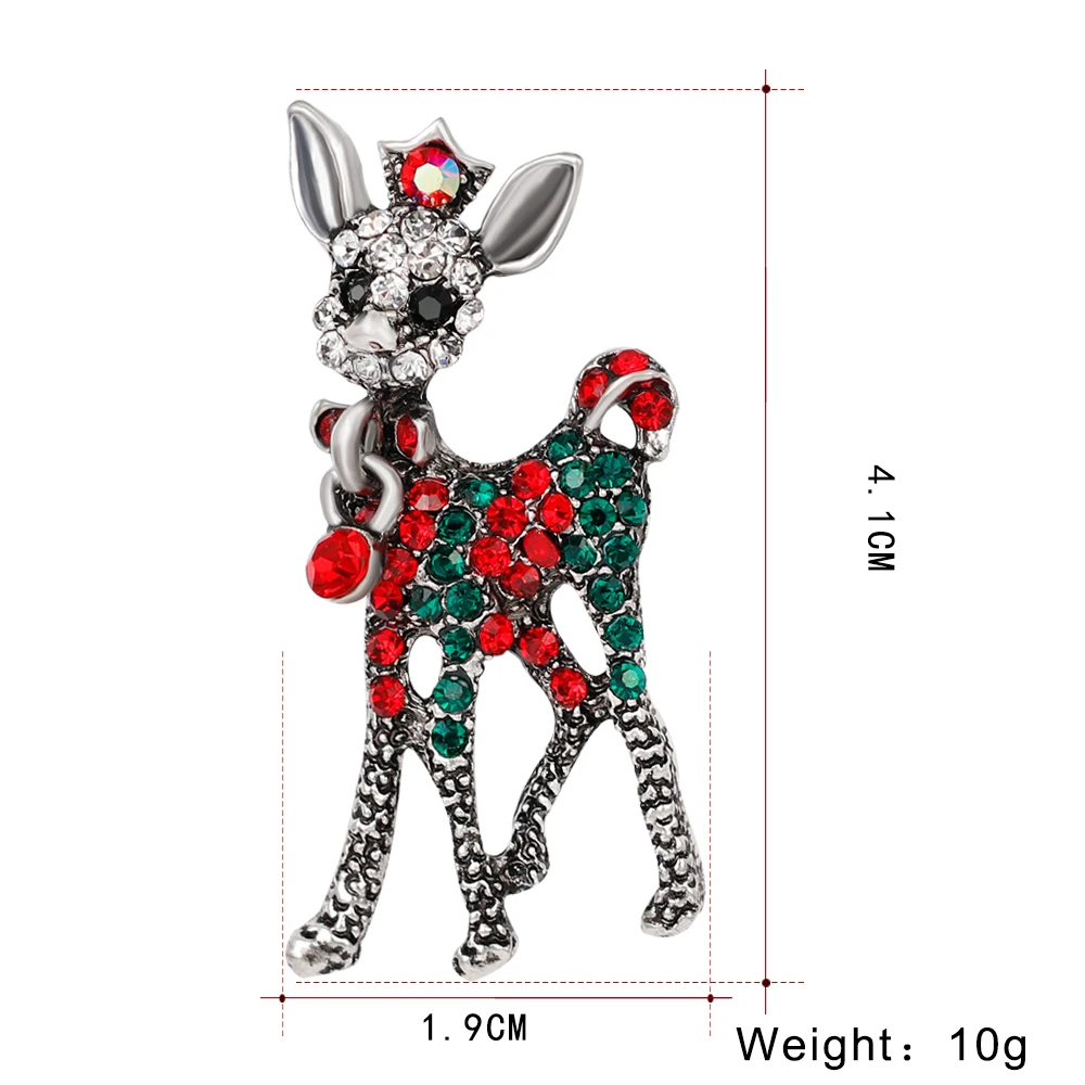 

Christmas Gifts Nice Red Shoe Boot Tree Animal Brooches Pins for Women Full Rhinestones Christmas Brooches for the New Year