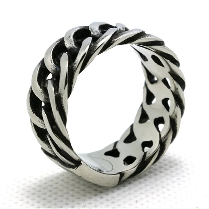 1 шт. новейший дизайн простой байкерское кольцо из нержавеющей стали 316L мужское