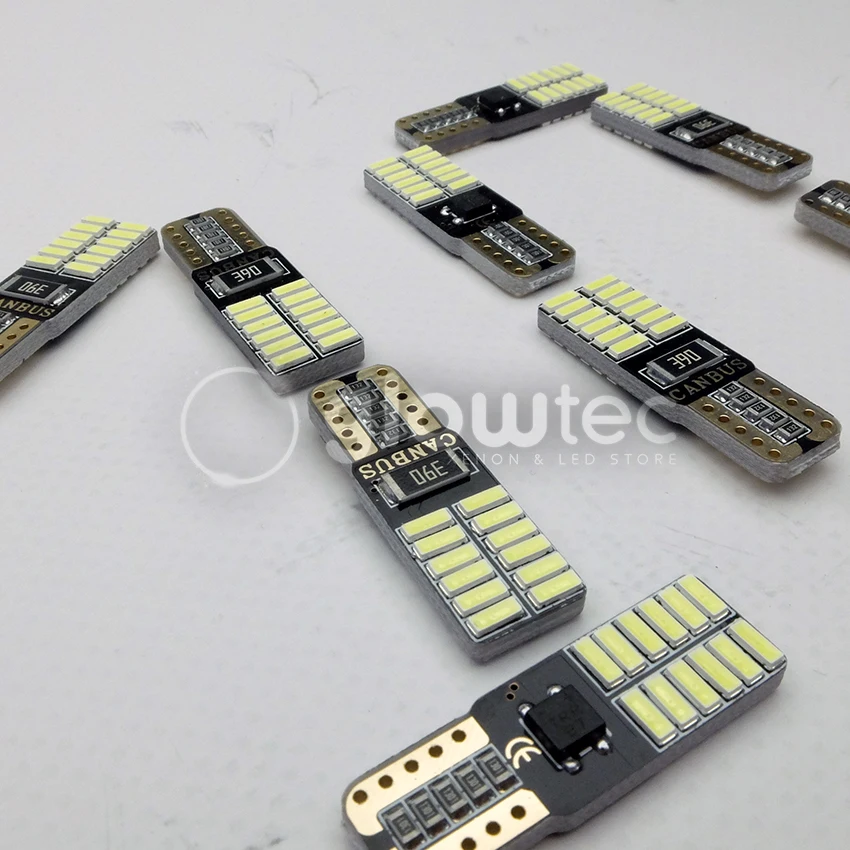 10 шт. светодиодный T10 canbus 24 SMD без ошибок Распродажа супер яркий 4014 автомобильный
