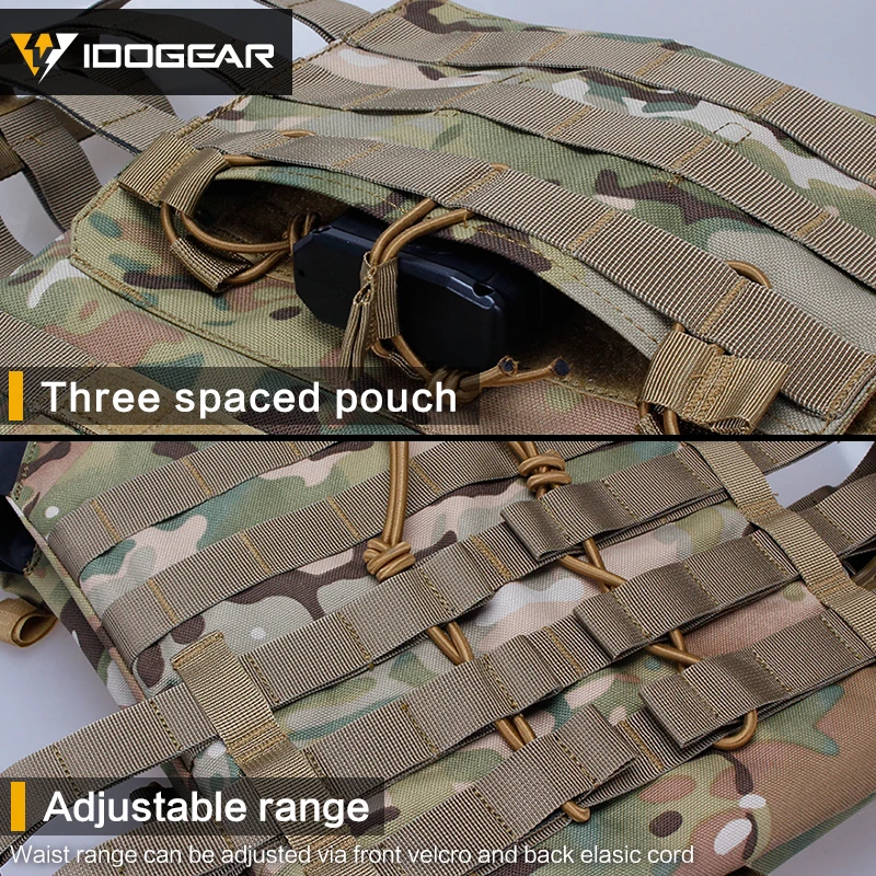 Тактический жилет IDO GEAR JPC планка переноска для пейнтбола армированный корпус MOLLE