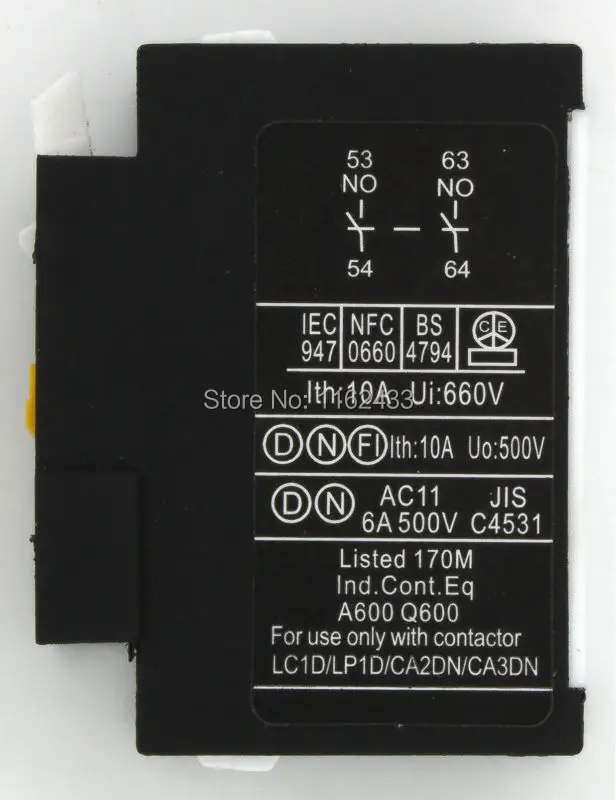 LA1-DN20 F4-20 2NO вспомогательный Контактный блок для CJX2 LC1-D series AC контактор |