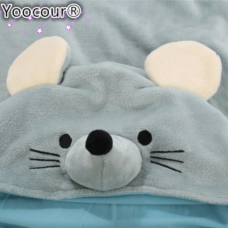 Новинка 2019 милая флисовая накидка для косплея в виде обезьянки и мыши с рисунками