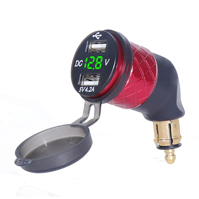 5 В а двойное зарядное устройство USB для мотоцикла адаптер со светодиодным