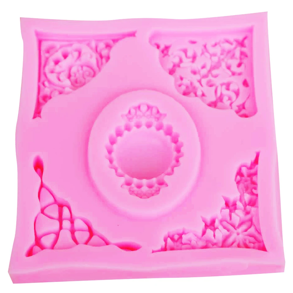 Byjunyeor Европейская тисненая УФ-смола силиконовая форма помадка шоколадные