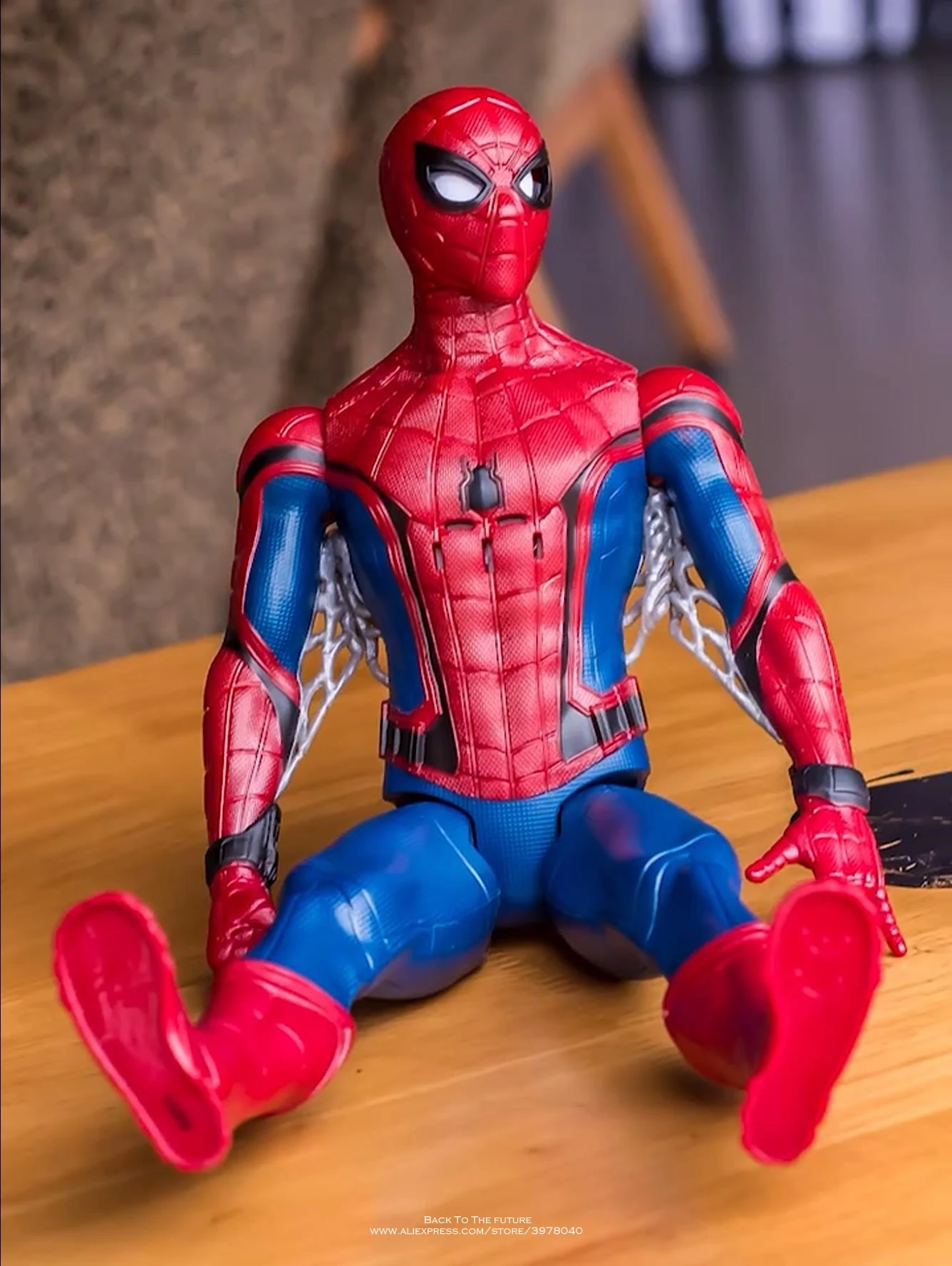 Экшн фигурка из мультфильма Disney Марвел Мстители паук Man мини украшение ПВХ