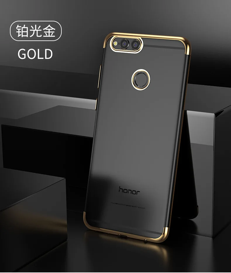 Мягкий ТПУ задняя крышка для huawei Honor 7X чехол защитные чехлы прозрачный чистый