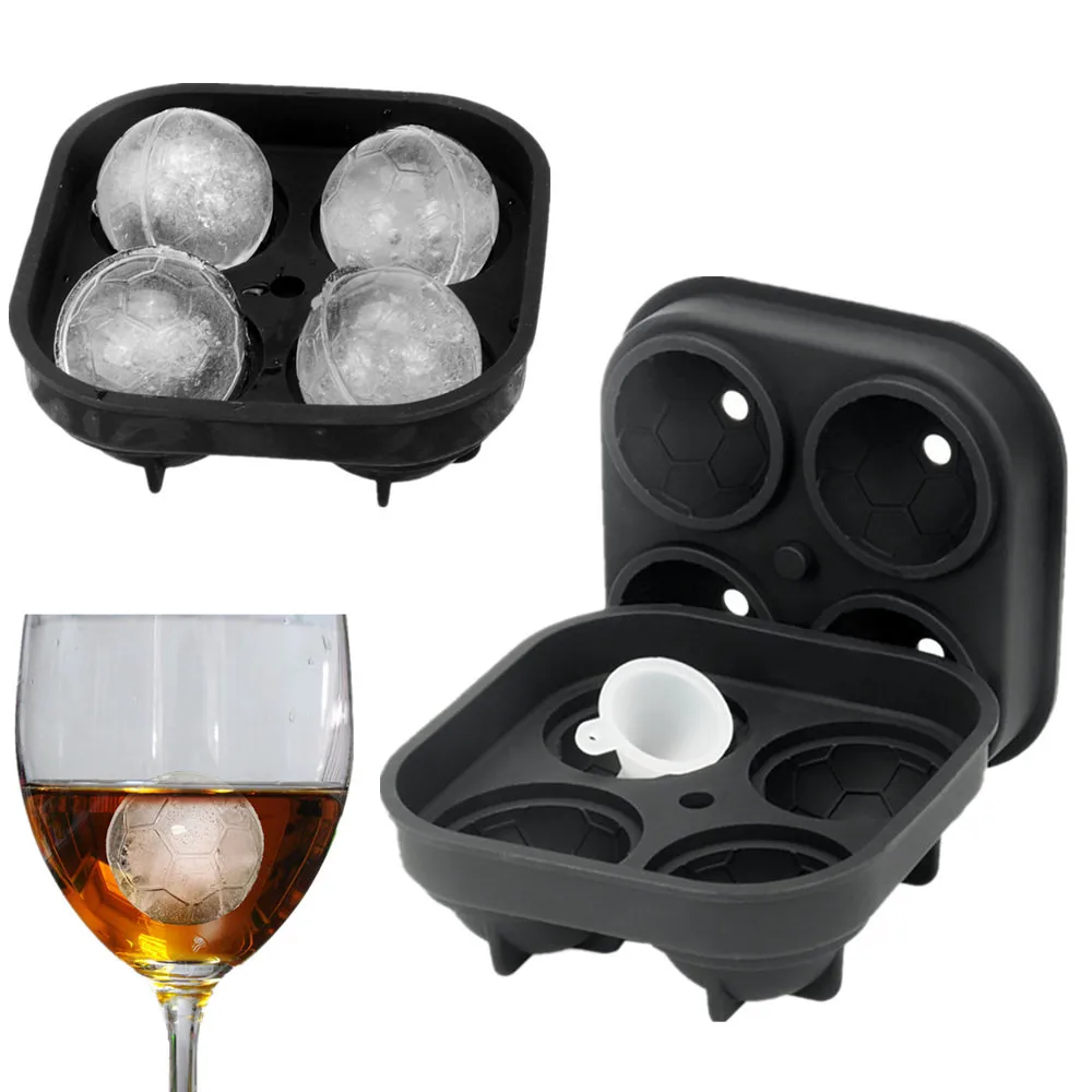 Футбол 3D стерео шар Glacon Ice Cube лоток Силиконовая форма льда Cream Maker Бар Инструмент