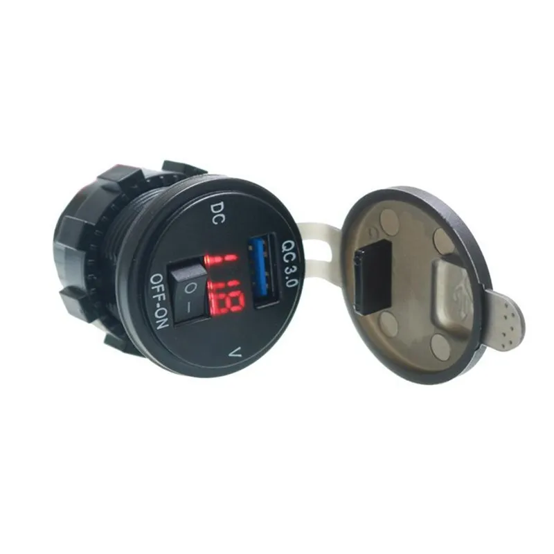 Автомобильное зарядное устройство 3 0 в быстрая зарядка USB разъем цифровой
