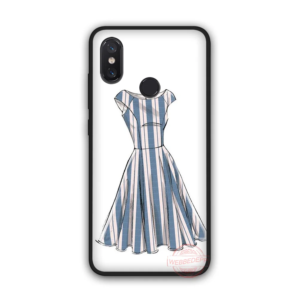 WEBBEDEPP black and white vogue TPU phone case for Xiaomi Mi 6 8 A2 Lite A1 F1 9 MAX 3 SE |