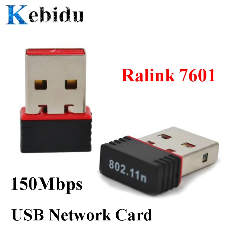 Портативный беспроводной адаптер 150 Мбит/с USB 2 0 WiFi сетевая карта LAN 802 11 ngb Ralink 7601