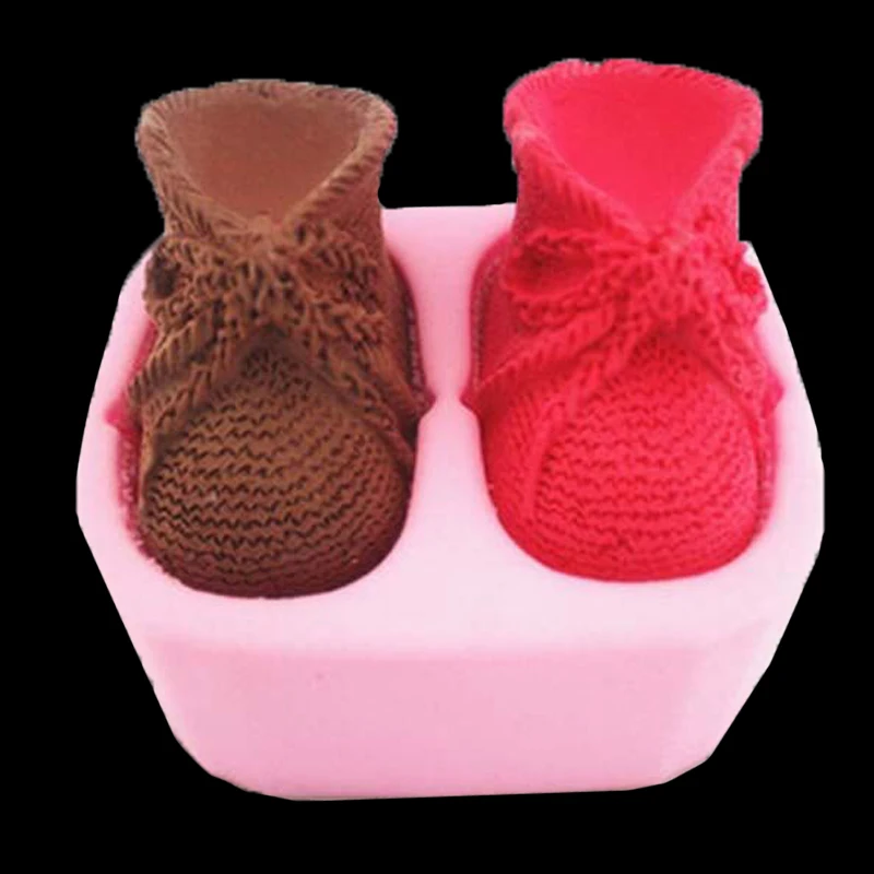 3d обувь с бантом Силиконовые формы помадка торт выпечки шоколадные конфеты Мыло