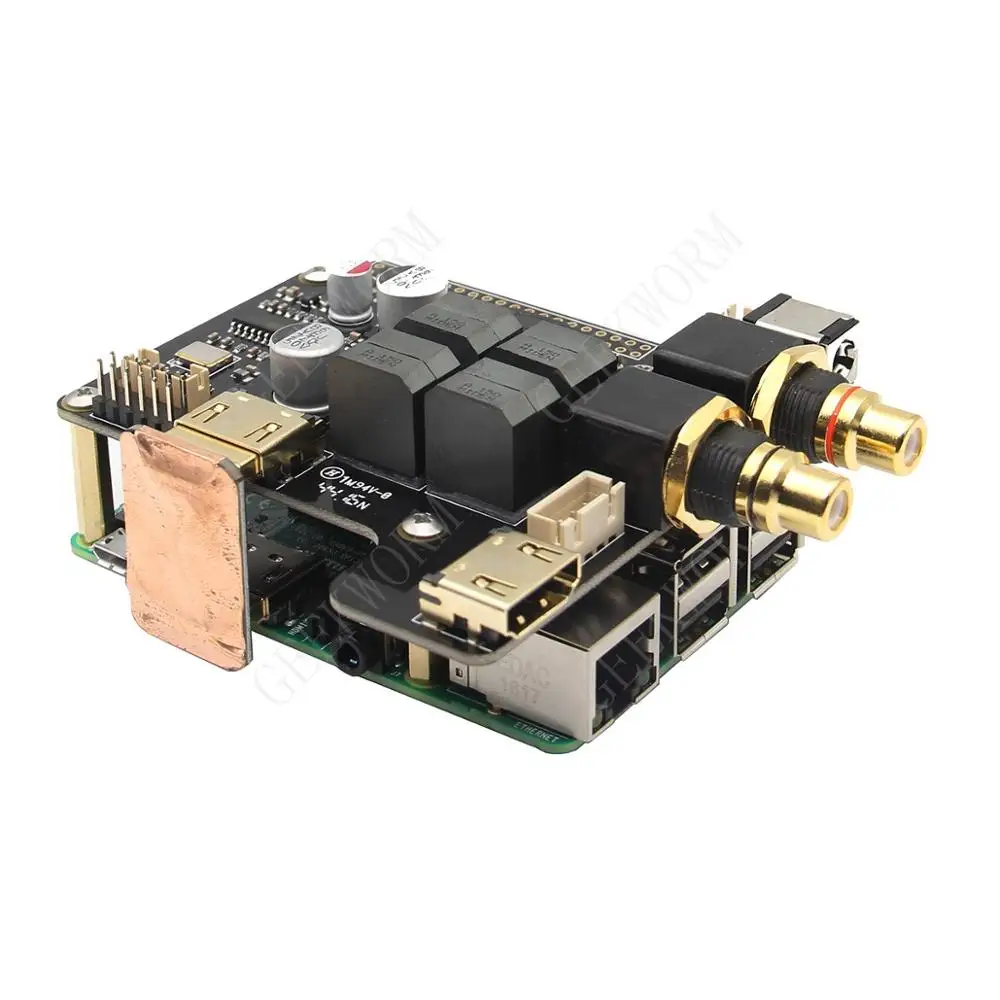 Плата расширения Raspberry Pi 3 B + ESS Sabre HIFI DAC звуковая карта X5000 аудио модуль для Model Plus /