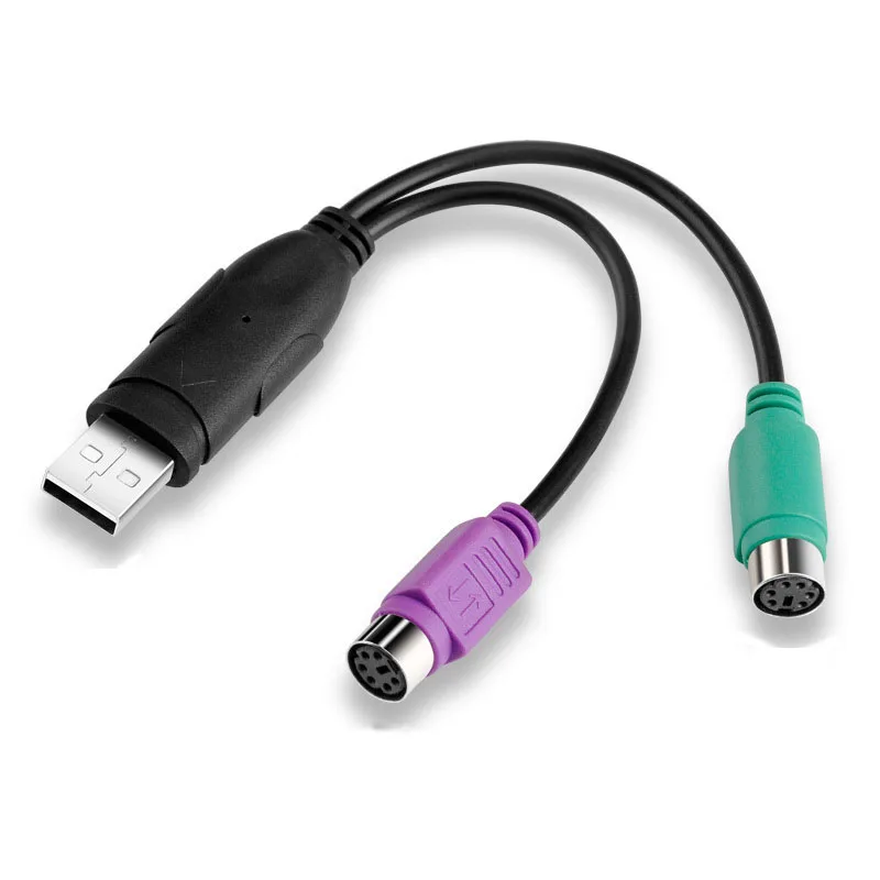 USB папа 6 Pin PS2 для PS/2 Женский Удлинительный кабель Y сплиттер адаптер Разъем