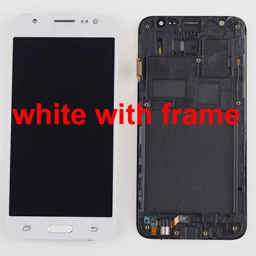 White with frame ЖК-дисплей для samsung Galaxy J5 ЖК-дисплей J500 J500F J500G J500M J500H J500FN ЖК-дисплей Дисплей кодирующий преобразователь сенсорного экрана в сборе рамка - Цвет: White with frame