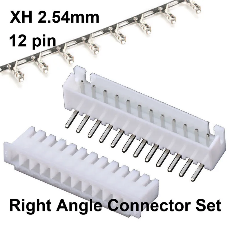 10 комплектов XH 2 54 мм 12 контактный разъем (папа правый угол щипцы)|plug connector|l connectorplug