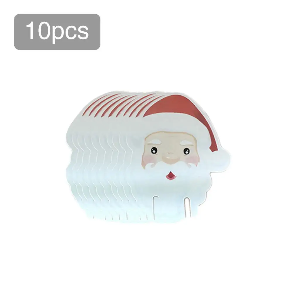 Лидер продаж 10 шт./компл. новогодних Стекло знак флаг на Рождество вечерние ужин