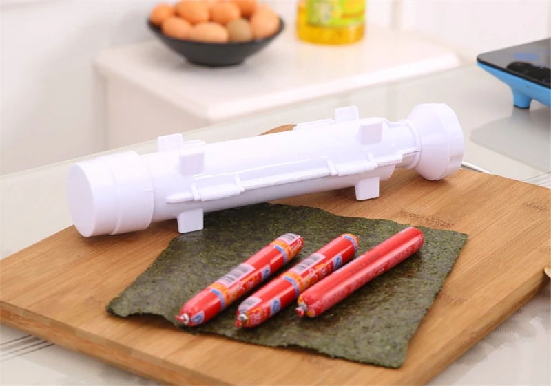 DIY суши ролл плесень креативный Базука рисовое мясо овощи производитель бамбуковый суши роликовый коврик формочки для суши кухонный гаджет для приготовления пищи
