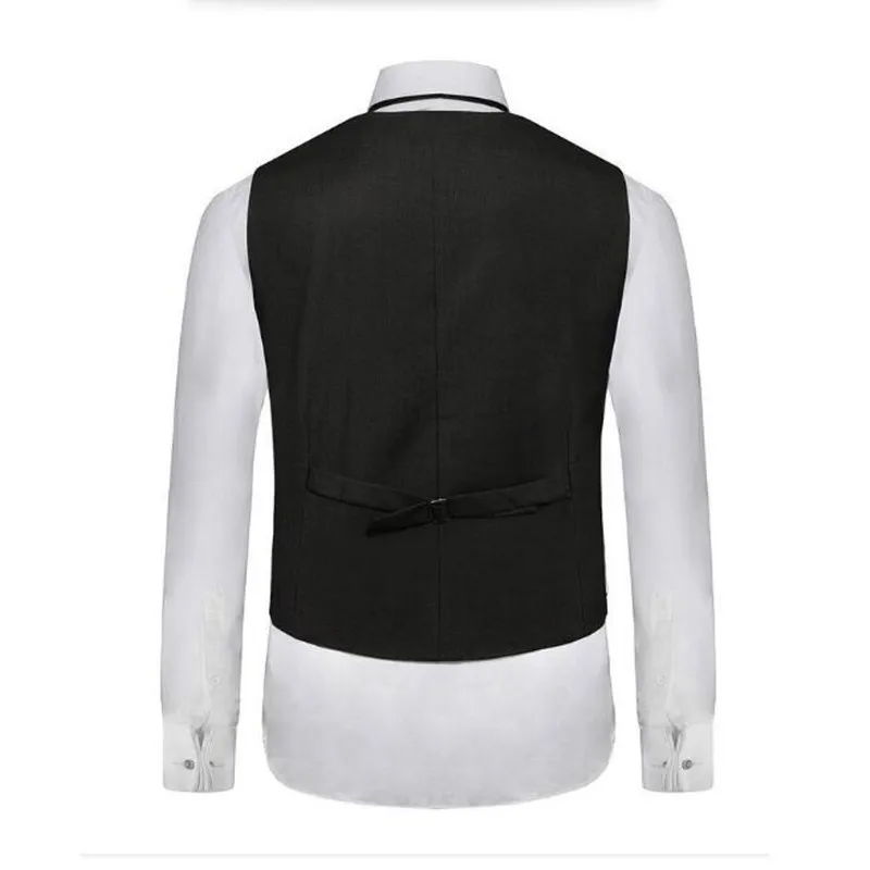 Новейший дизайн мужской жилет двубортный деловой костюм платье на заказ