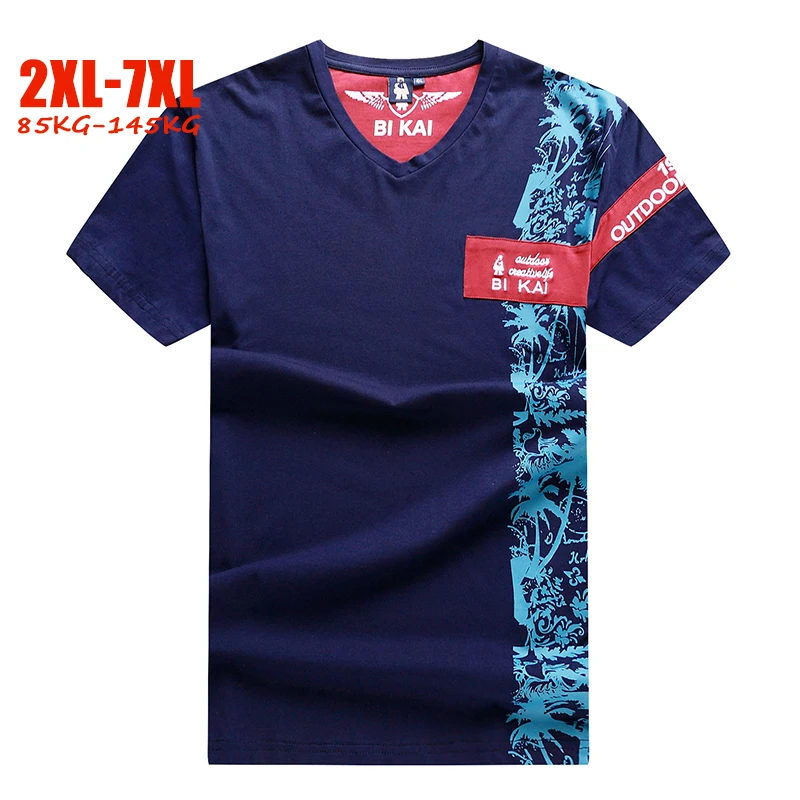Модная мужская футболка в английском стиле 5xl 6xl 7xl Летняя Повседневная для мужчин