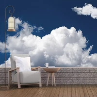 custom modern blue sky white clouds landscape wall covering waterproof wallpaper living room background wall home decor 3d mural