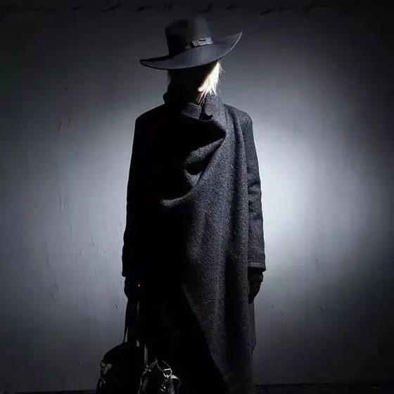 2018 new men's fashion trend irregular long coat woolen personality loose plus size stage hiphop singer costumes | Мужская одежда