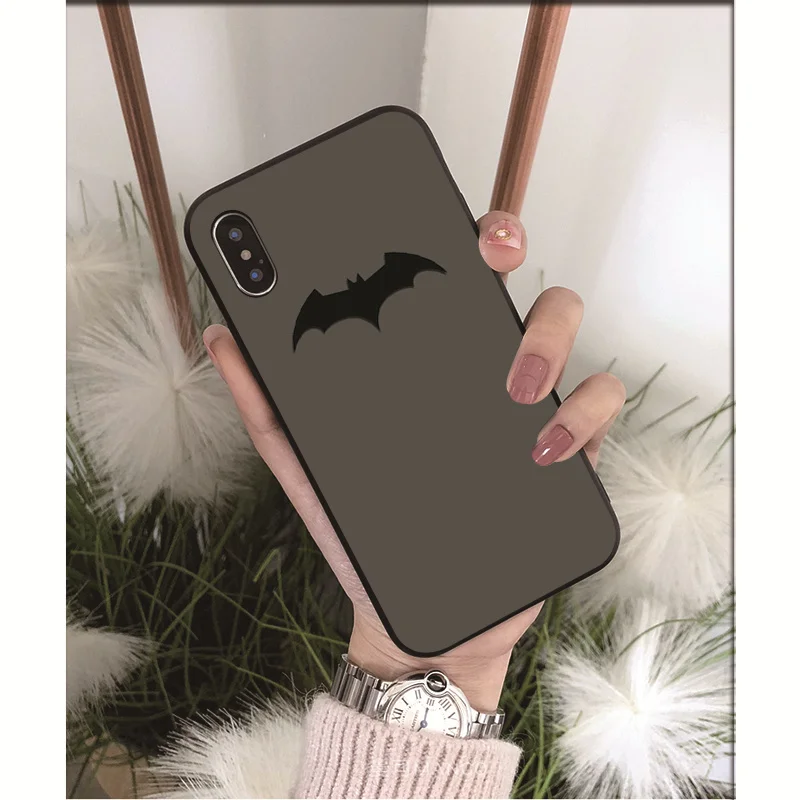 MaiYaCa DC супергерой Бэтмен логотип ТПУ Мягкие аксессуары для телефона чехол iPhone 8 7 6