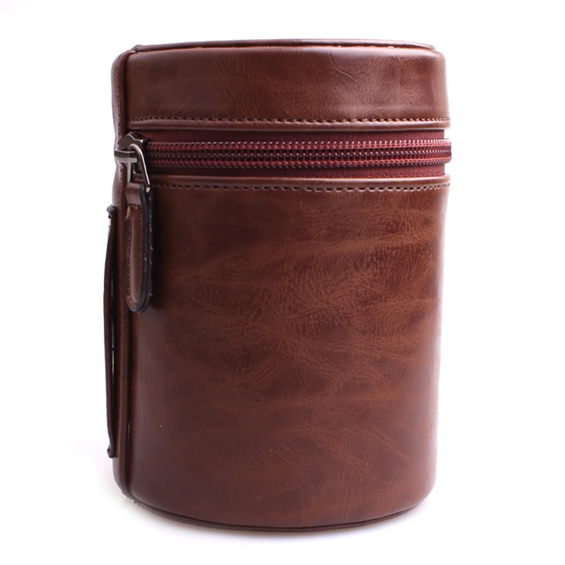 Новый 3 вида цветов Чехол из искусственной кожи с жестким объективом для камеры