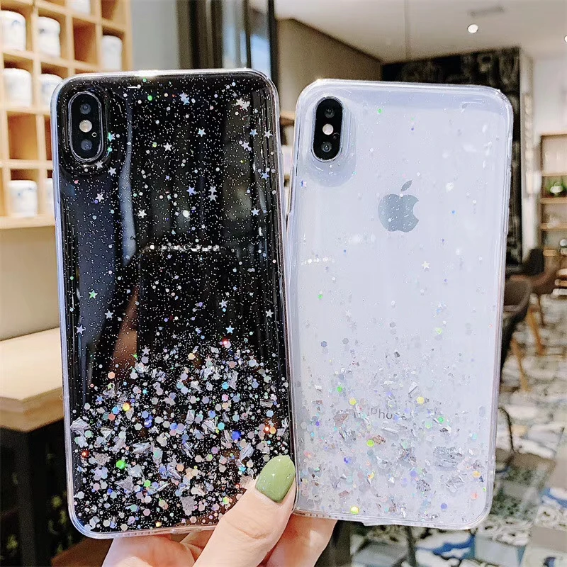 Fashion Candy Color Bling Gold Foil Phone Case For Huawei P30 P20 Pro Mate 20 10 Nova 4 3 Honor 8X Back Cover Fundas |