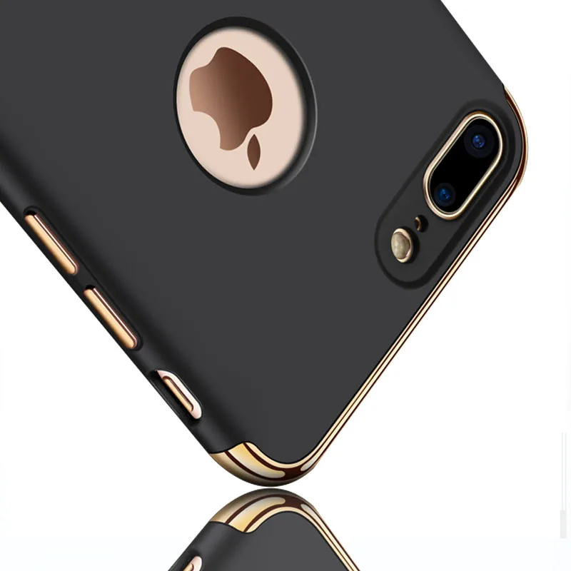 YueTuo Роскошный чехол для Apple iPhone 7 Plus оригинальный черный красный ультра тонкий