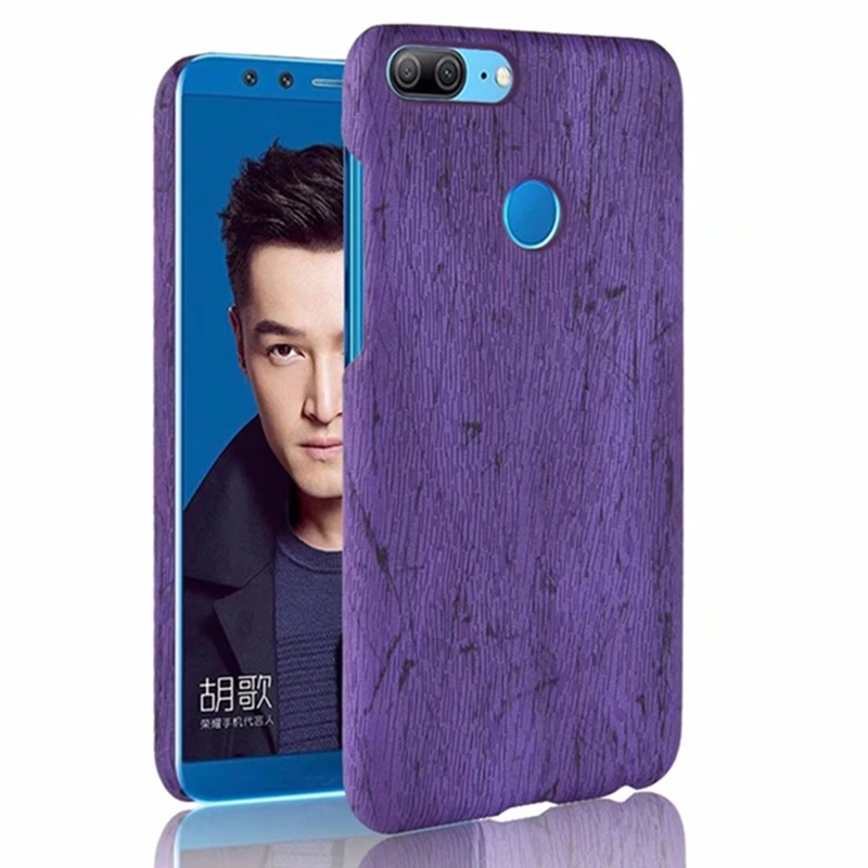 Дерево Искусственная кожа для honor 9 Lite Защитный чехол КРЫШКА ДЛЯ имиджевый задняя