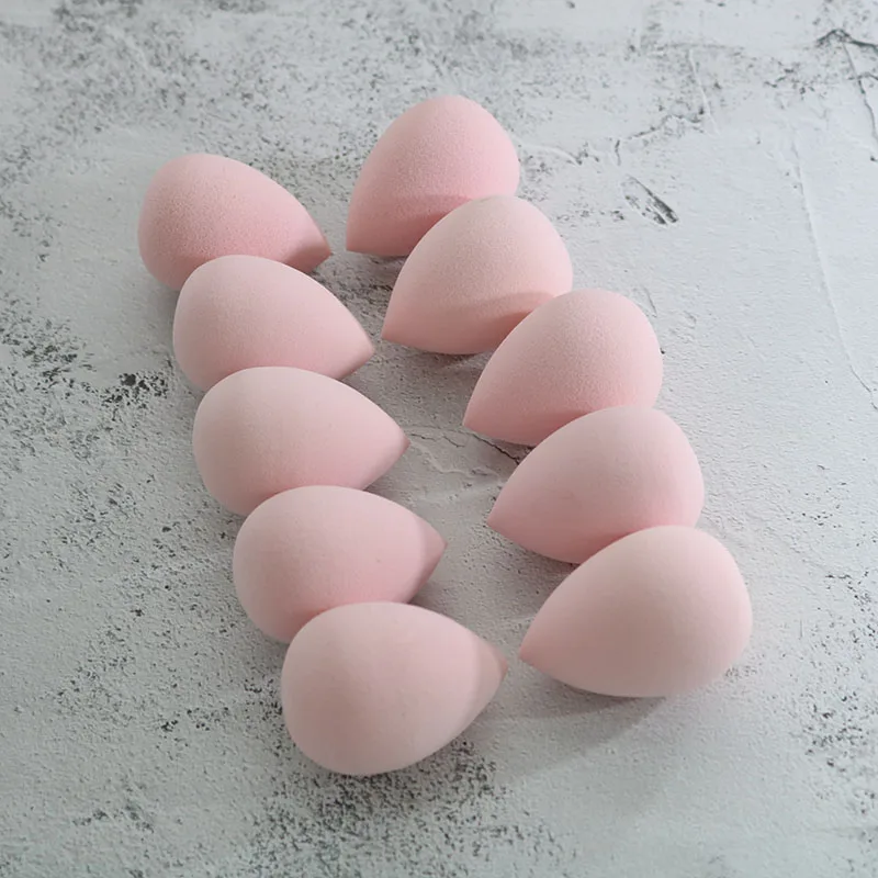 10pcs puff Капля воды, спонж для макияжа, блендер, пуховка для лица, безупречная пудра, BB крем, косметическая пуховка, растушевка, основа, макияж, инструмент YA324 - Цвет: 10pcs puff