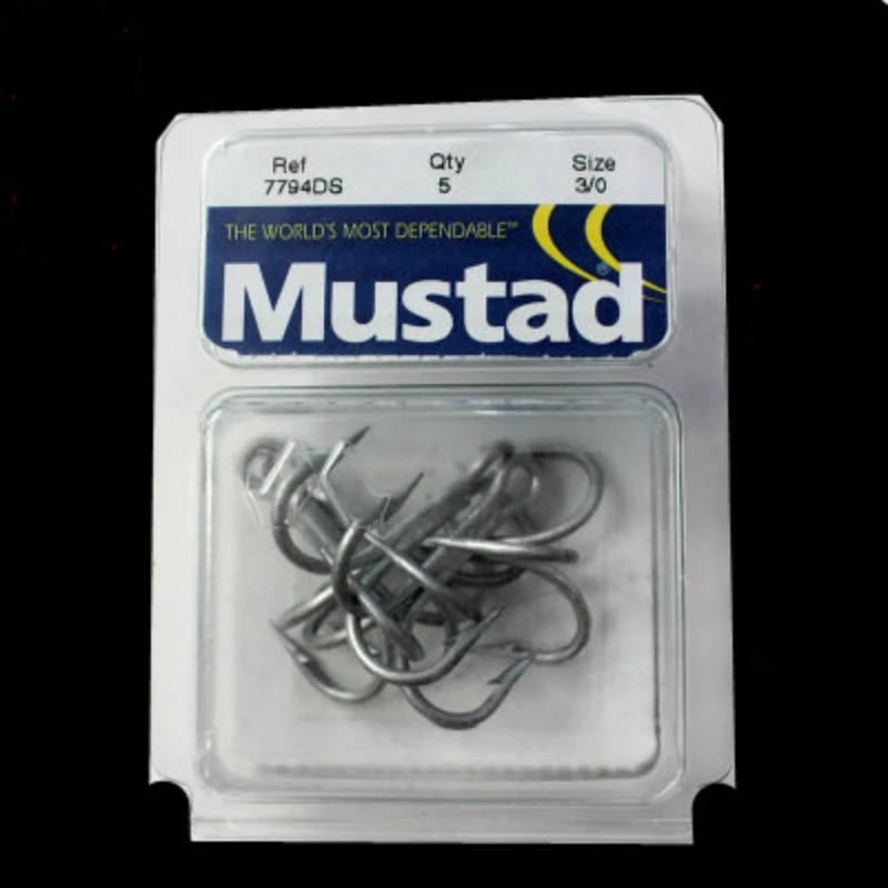 Тройные Крючки Mustad морские рыболовные крючки 7794-ds #3 x Bold 3 укрепленные