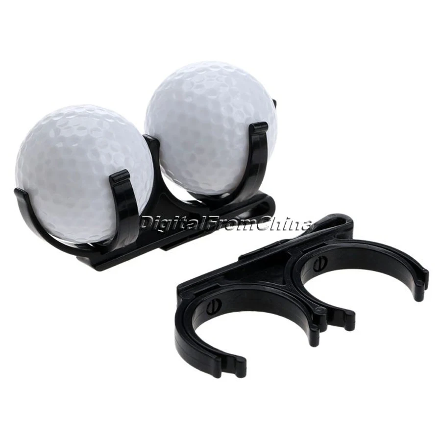Черные Аксессуары для гольфа 2 шт. держатель двух мячей зажимы магических