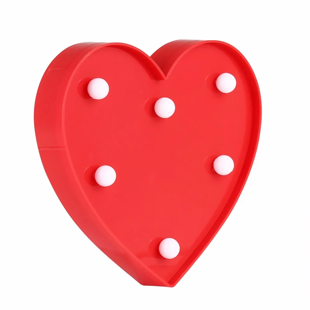 Lumiparty Романтический знак сердца настольная лампа Сердце светодиодный ночник