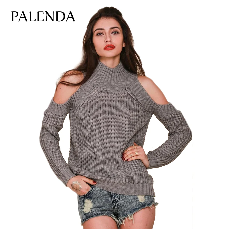 

2017 new knit sweater off shoulder women sexy