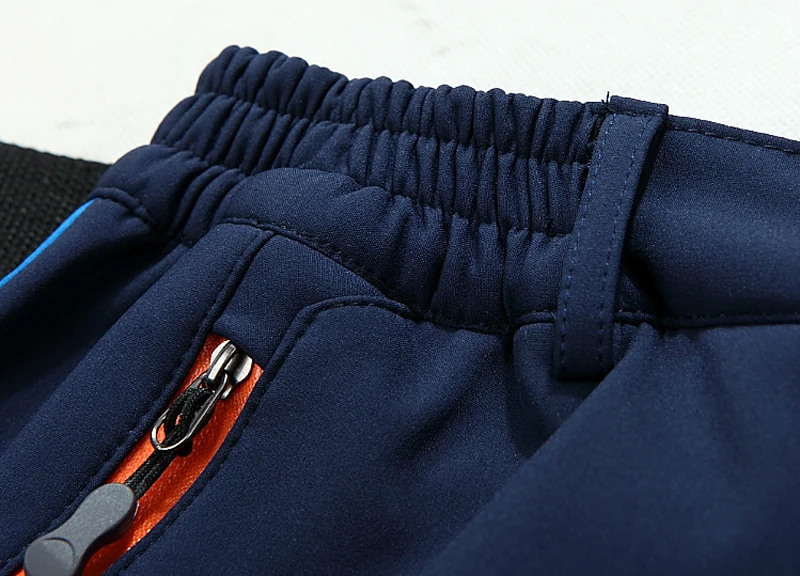 Зимние и осенние мужские модные брюки водонепроницаемые тонкие теплые флисовые