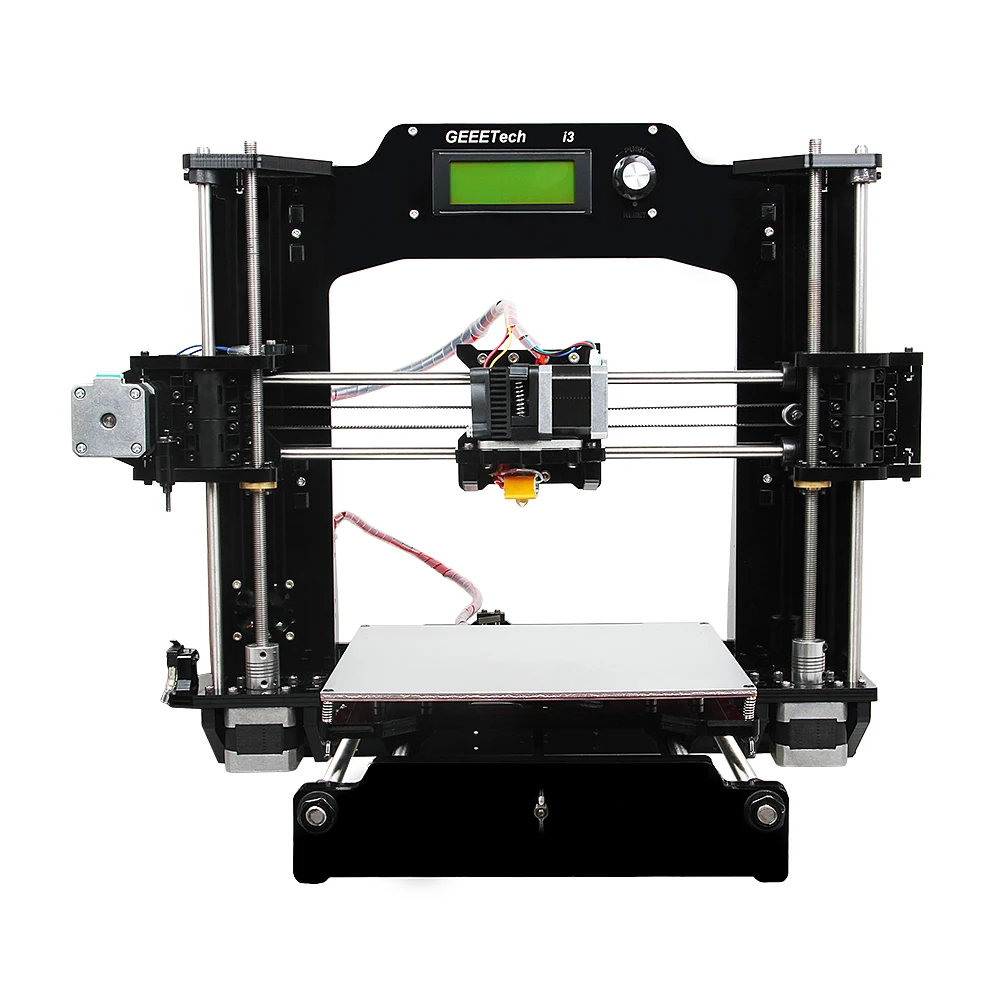 Geeetech I3-X 3D принтер Полный акриловый MK2A Тепло-кровать высокой четкости LCD 2004 Reprap Prusa