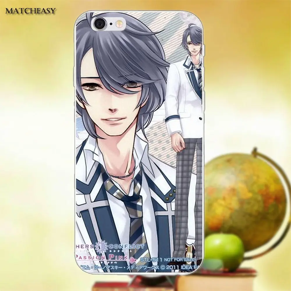 Мягкая Мода для Apple iPhone X XS Max XR 4 4S 5 5C SE 6 6S 7 8 Plus Anime Brothers Conflict | Мобильные телефоны и