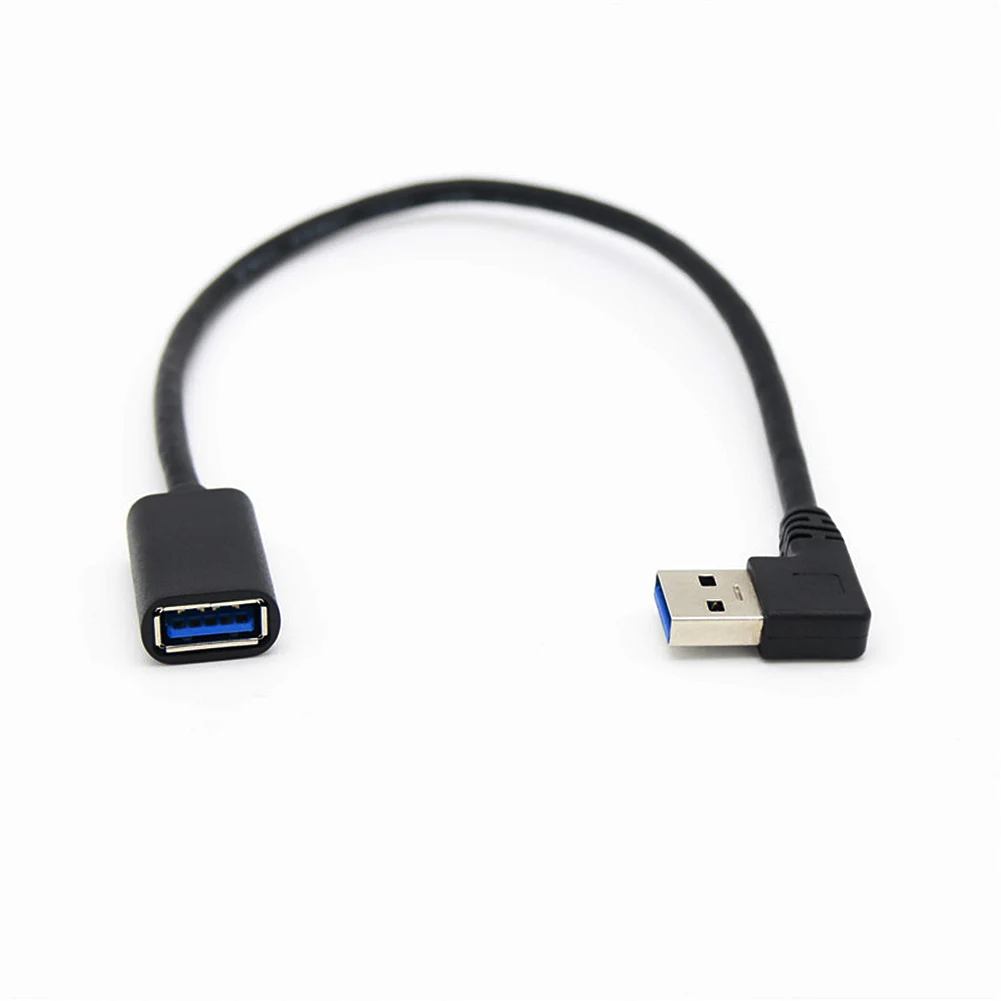 Right Angle 90 Degree USB 3.0 Extension CableMale to Female Super Speed 5Gbps Data Charging Cables | Компьютеры и офис
