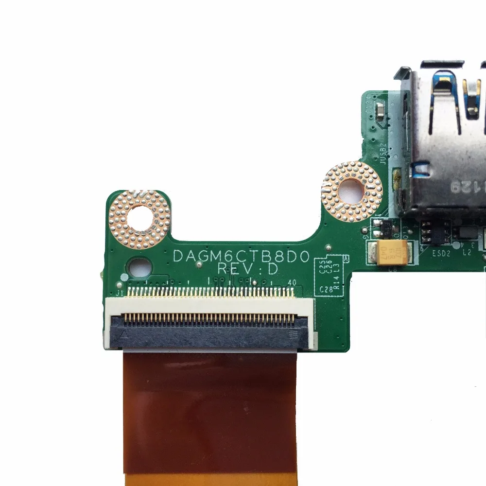Высококачественная USB-плата для ноутбука Dell L501x L502x GRWM0 0GRWM0 DAGM6CTB8D0 полностью