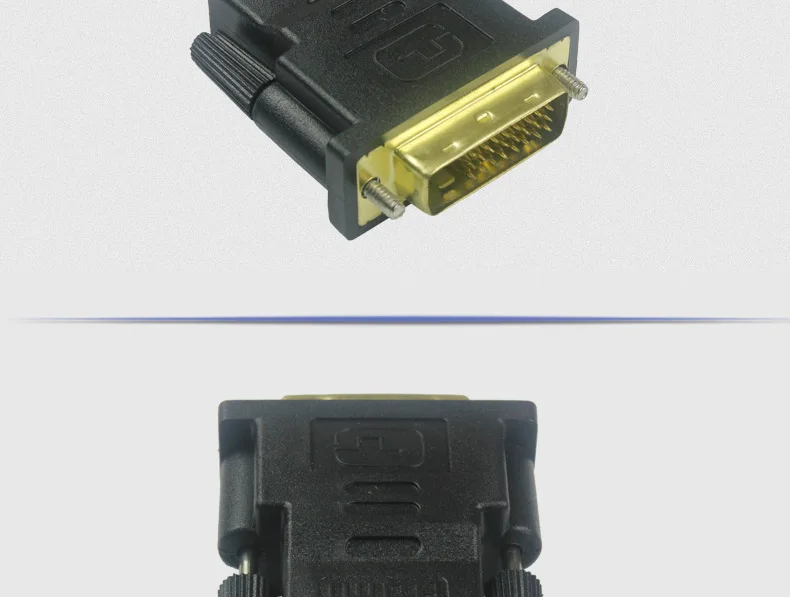 DVI 24+ 1 Мужской к HDMI Женский конвертер HDMI к DVI адаптер Поддержка 1080P для HDTV lcd DVI-D позолоченный адаптер