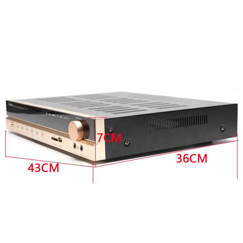

kaolanhon 650W 220V X-200 Bluetooth Amplifier Home Audio 5.1 Subwoofer Professional HiFi Karaoke Digital KTV Amplifier