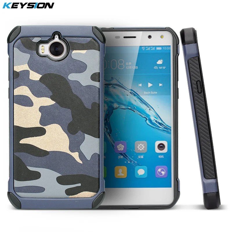 Чехол keysion для huawei Y5 2017 мобильного телефона военной камуфляжной расцветки PC + TPU 2